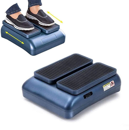 Legs Seated Walking Machine Leg Trainer Device Electric Leg Exerciser Fitness Healthy Massager with 2 Level Speed for Relieving Leg Muscles Blue