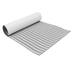 EVA Boat Flooring Mat Foam Boat Decking Faux Teak Marine Mat Boat Carpet Sea Deck Marine Flooring for Motorboat RV Yacht Kayak Surfboard 240cmx90cm