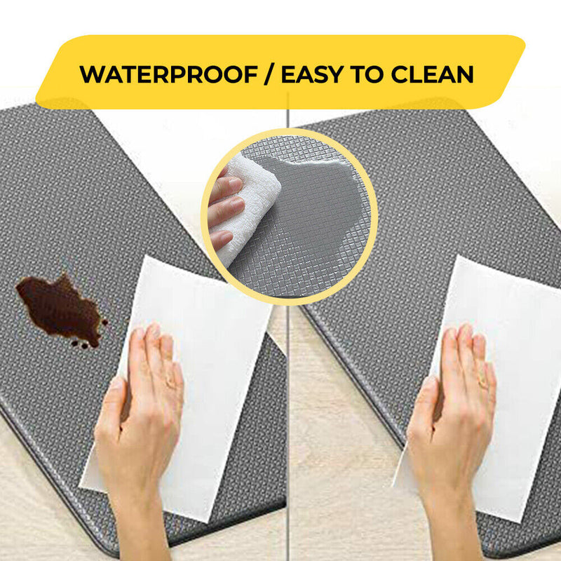 Non-slip Waterproof Kitchen Mat Home Floor Rug Anti-Oil Anti-Fatigue Easy Clean