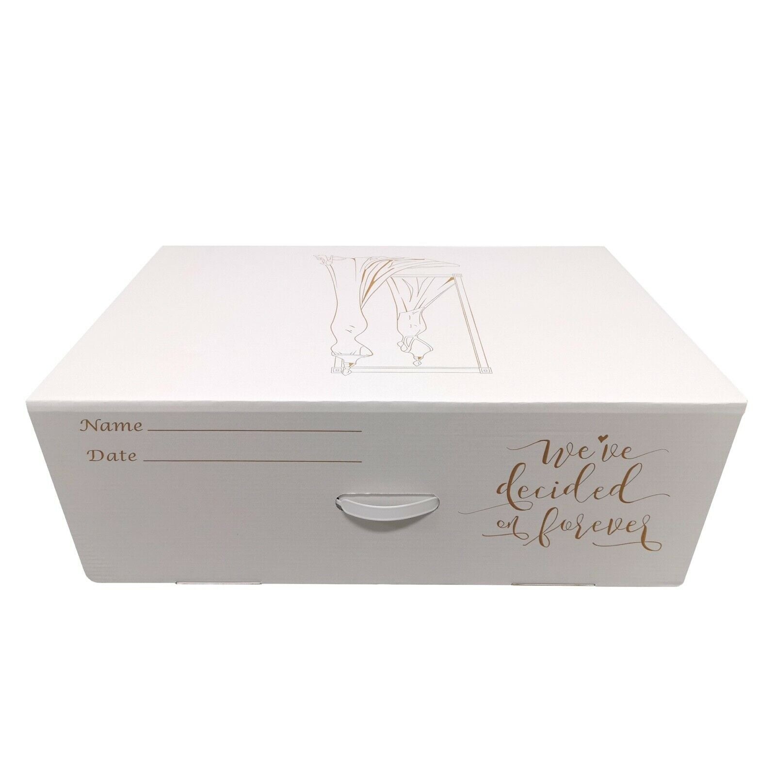 Large Wedding Dress Storage Box Bridal Preservation Travel Tissue