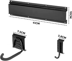 Bike Storage Rack Wall Mount Garage Vertical Bike Hanger Rack For 6 Bikes Adjustable Hooks Fits All Mountain and Road Bike Up to 20kg Per Hook Space Saving