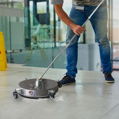 Alston 16.5 Inch High-Pressure Surface Cleaner Concrete Cleaner Driveway Cleaner 4000PSI-Stainless Steel with Quick Connector For Concrete Driveway