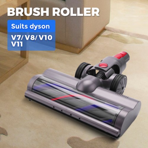 Turbo Brush Roller Head for Dyson V7 V8 V10 V11 Y1W2 Cordless Vacuum Powerful Suction Soft Roller Head Gentle on Timber Floor