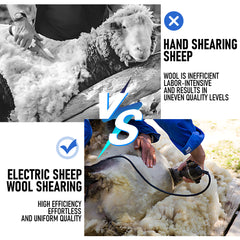 9 Teeth Blade Replacement Blade for Electric Sheep Shears Heavy duty Wool Animal Clipper Grooming Kit 6 Speed for Shearing Sheep Goats Cattle Farm Livestock Pet With