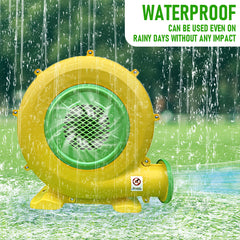 680W Air Blower 240V Commercial AU | SAA/CE Certified for Jumping Castles/Water Slides | 50dB Low Noise Salt-Resistant Housing