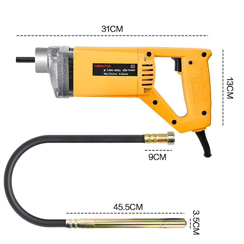 Alston 1800W Portable Handheld Electric Concrete Cement Mixing with Flexible Hose