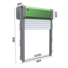 Solar Powere Automatic Chicken Coop Door Waterproof Cage Closer Opener Anti-Pinch with Timer Auto Light Sensor and Remote Control One Year Warranty