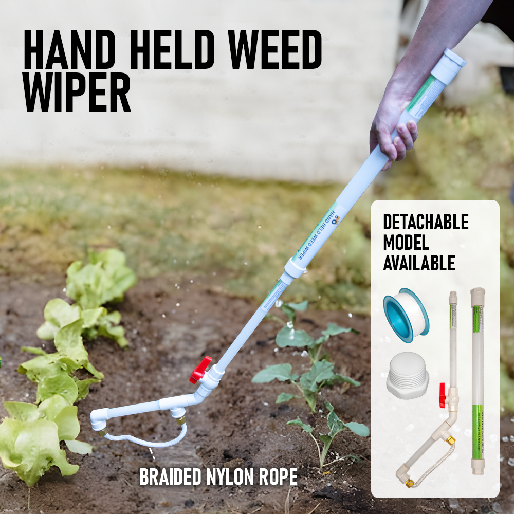 Detachable Hand Held Weed Wiper Easy to Use Herbicide Sprayer Rope Wick Applicator Weeder For Garden Lawn and Yard Maintenance