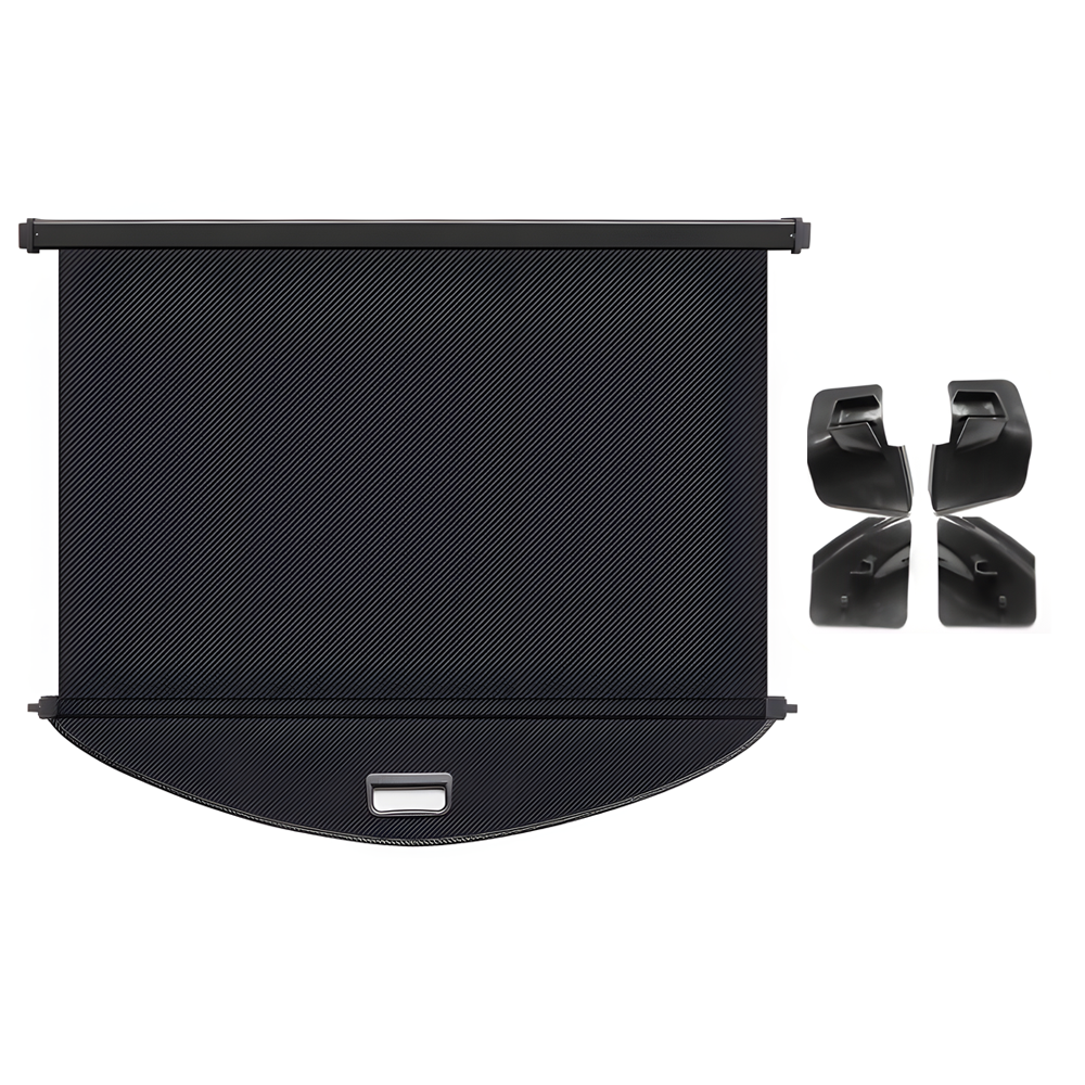 Tesla Model Y 2022-2023 Retractable Trunk Shelf Organizer Parcel Shelf Heavy-Duty Cargo Blinder Quick-Release Mechanism | Camping Urban Privacy Accessories