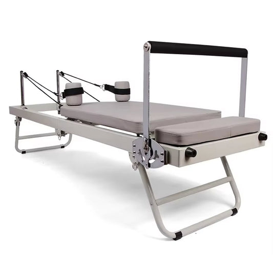Pilates Reformer Foldable Pilates Machine Core Pilates Bed Max Load 120kg with  Adjustable Resistance Fit Various Heights for Home Gym Workouts Save Space