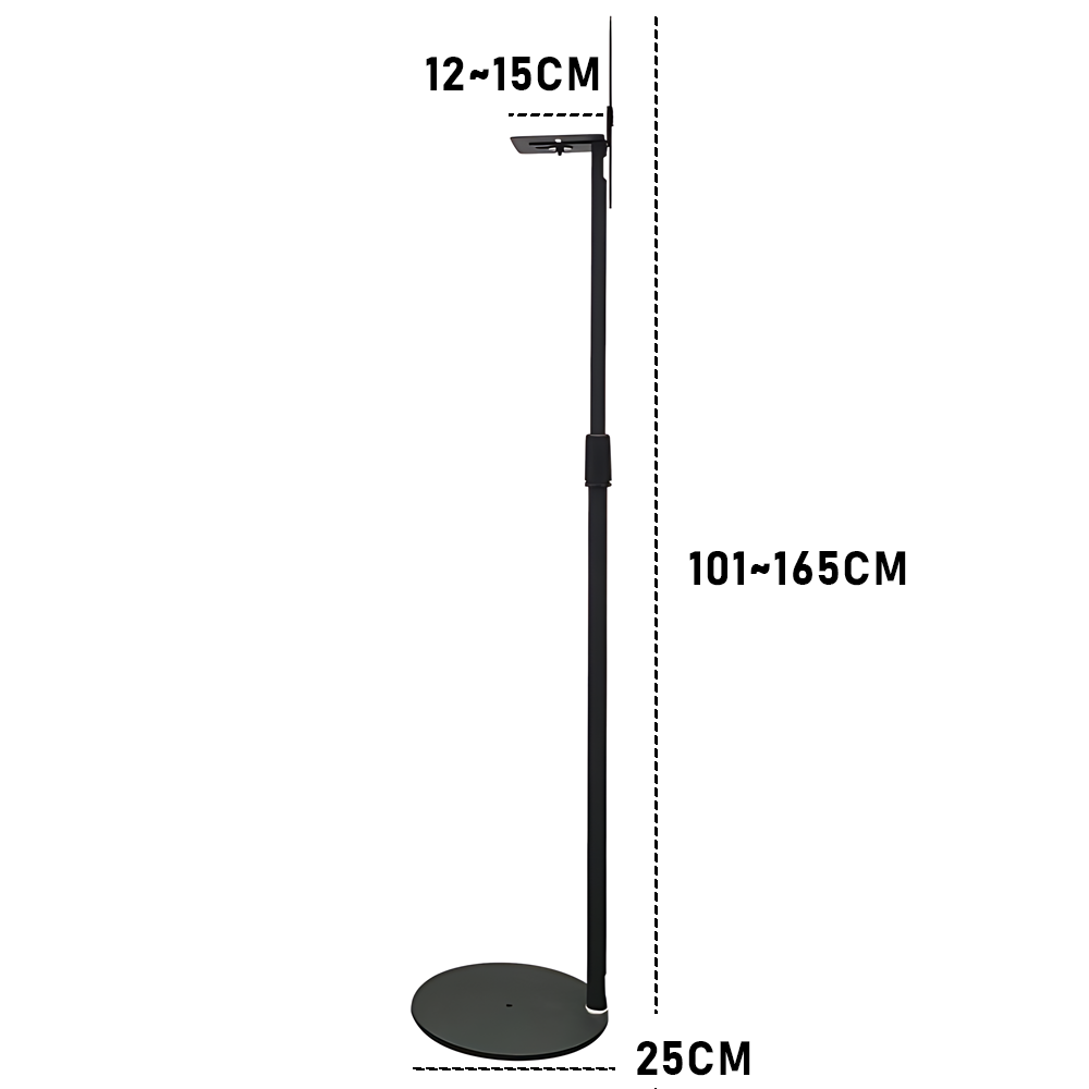 Alston Satellite Speaker Stand Height Adjustable 101-165cm Stand Bookshelf Speaker Stand Set of 2 Floor Stand Mount for Speaker Samsung Q990 Q930 9500s