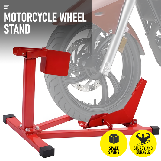 Heavy-Duty Motorcycle Motorbike Front Wheel Chock Lift Stand Vehicle Wheel Chock Clampsfor Trailer Transport 15"-21" Tires Standard Motorcycles