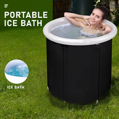 Heavy Duty Ice Bath Tub 350L for Rugby Athletes Australia | Quick Drain Tear-Resistant Nylon | Camping Gym Cold Therapy | AU Stock