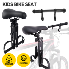 Child Bike Seat Handlebar Combos Front Mounted for Children Aged 2~5 Years Up to 22kg Fits Most Adult Modern Mountain Bikes Adjustable for Comfort