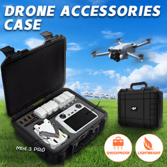 Shockproof Carrying Case Compatible For DJI Mini 3 Pro Portable Storage Bag Explosion-proof and Sturdy Protection Drone Accessories Black