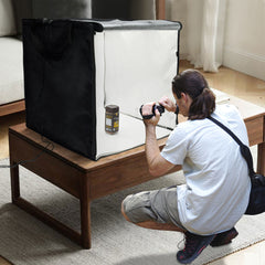 60cm Photography Light Box Portable Light Tent Photo Studio 60x60x60cm With 2 Light Panels 5 Color Removable Backdrops and Carry Bag AU Plug