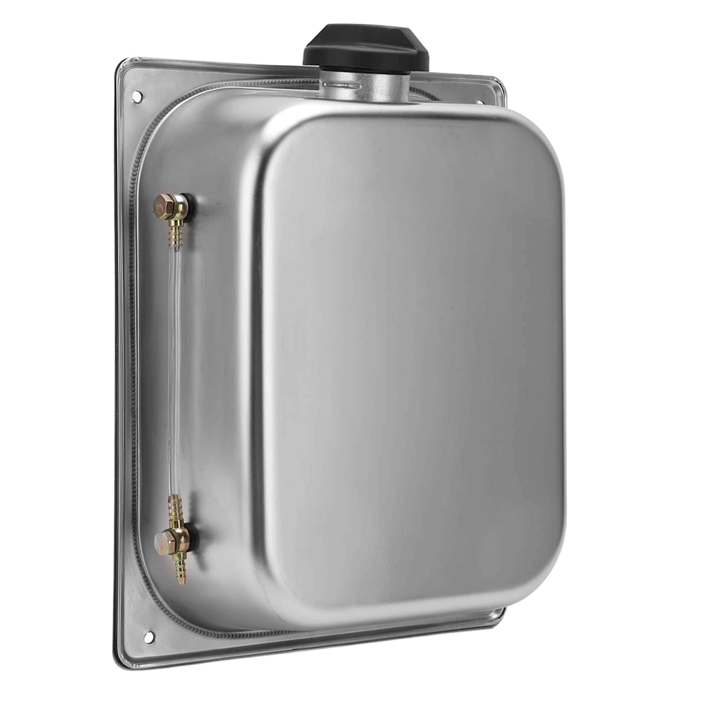 8L Petrol Fuel Tank Stainless Steel Diesel Fuel Tank Portable Diesel Container Backup Petrol Storage Tank For Truck Van External Fuel Tank