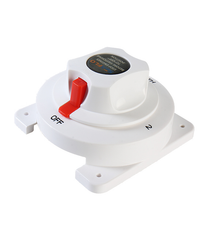 SEAFLO Marine Battery Selector Switch 300A Intermittent Duty  3-Position with Tin-Plated Copper Studs 5.5" Compact for Boats/RVs