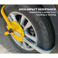 Wheel Clamp Defender Tyre Lock Adjustable for 13'' 14'' 15'' Truck SUV Trailer Caravan 195mm-230mm Heavy Duty with 2 Keys Anti Theft 1 Year Warranty