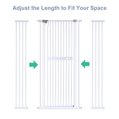 Alston Extra Tall 150cm Baby Pet Security Gate Safety Gate Easy Fit Fence Two Way Opening No Drill Needed Extension Part Width of 10.5/21/32cm Option