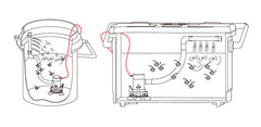 Seaflo Portable 12v Livewell Aeration Pump System Kit 350GPH for Boats