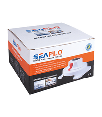 SEAFLO Marine Battery Selector Switch 300A Intermittent Duty  3-Position with Tin-Plated Copper Studs 5.5" Compact for Boats/RVs