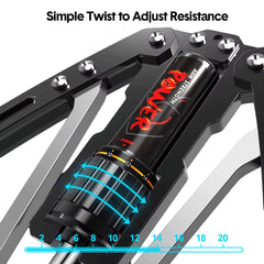 Twister Arm Exerciser Hydraulic Power Adjustable 10-200kg Heavy Duty Chest Expander Home Fitness Equipment for Biceps Abdomen and Shoulder Muscle Training