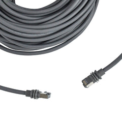 46M/150FT Replacement Gen 3 Cable 26AWG for Starlink Rectangular Satellite V3 Waterproof Weatherproof High Speed Supports Bandwidths up to 1200Mbps Gray