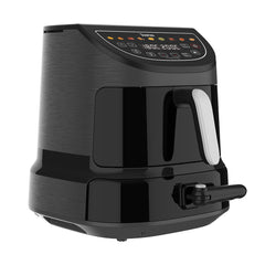 Tourua 8.5L Dual Zone Air Fryer with 12-Inch Pizza Tray 2-in-1 Digital Air Fryer Pizza Maker 10 Presets Smart Finish Viewing Window 2100W