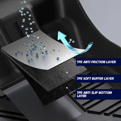 Cargo Mat Boot lIner for Toyota Prado 150 2009-2023 TPE Anti-Slip Waterproof Cargo Mat