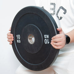 2 Pack 10kg Bumper Plates 2 Inch Olympic Weight Discs Rubber Barbell Plates With Stainless Steel Inserts Strength Training Weightlifting Home Gym Fitness