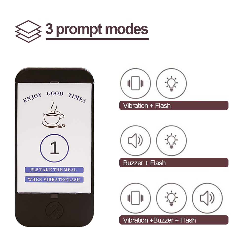 Restaurant Buzzers Paging System 20 Pagers Efficient Queue Management Wireless 3 Call Modes Guest Calling System Ideal for Restaurants Cafe and Events