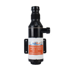 SEAFLO 12V 01-Series DC Macerator Pump – 12GPM Marine Waste Pump with Sealed Motor, 4-Blade Chopper, Ignition Protection, Corrosion-Resistant Design