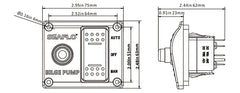 SEAFLO Marine Bilge Pump Switch Panel with LED Indicator Auto-Manual Control High Current Protection Durable Aluminum Build