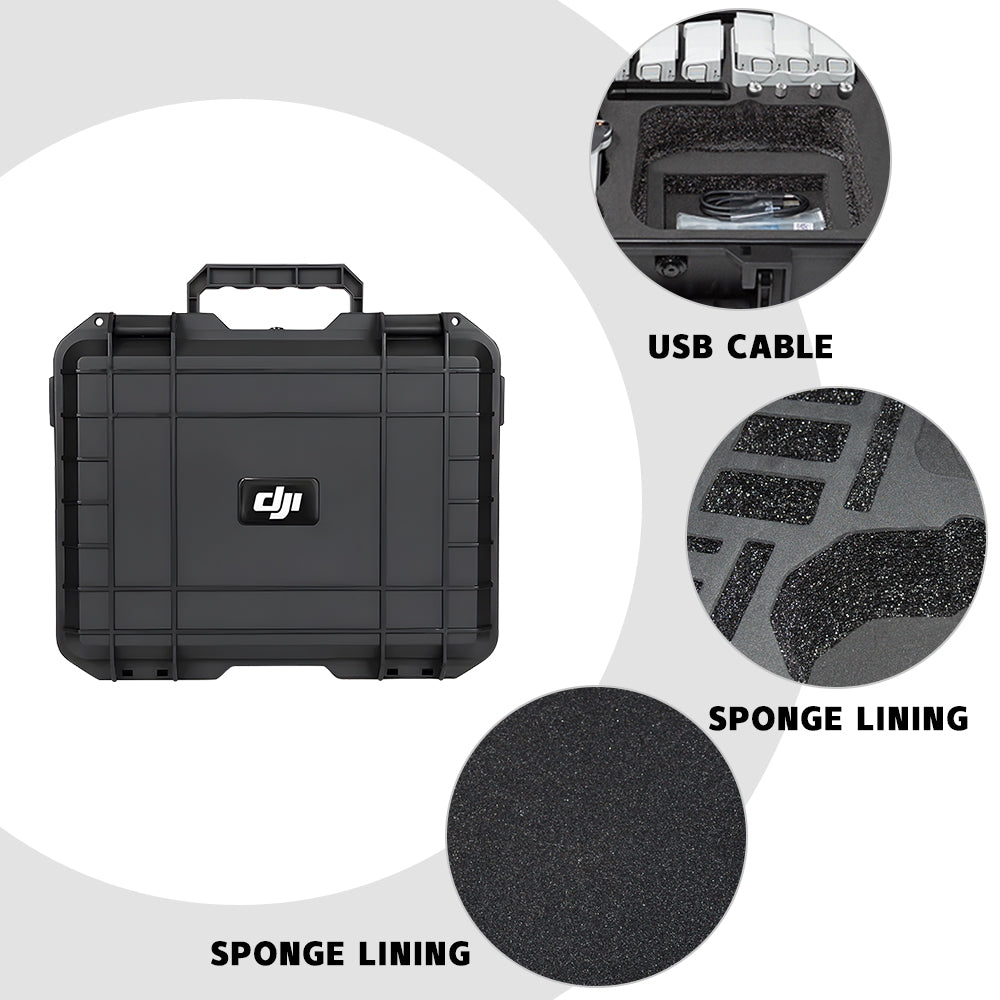 Shockproof Carrying Case Compatible For DJI Mini 3 Pro Portable Storage Bag Explosion-proof and Sturdy Protection Drone Accessories Black