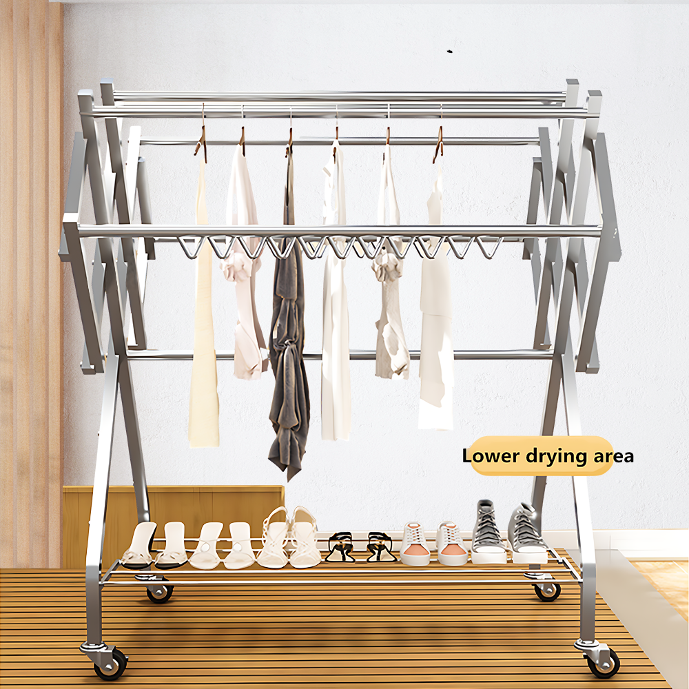 Foldable Clothes Horse Airer Drying Rack Laundry Dryer Hanger Indoor Outdoor