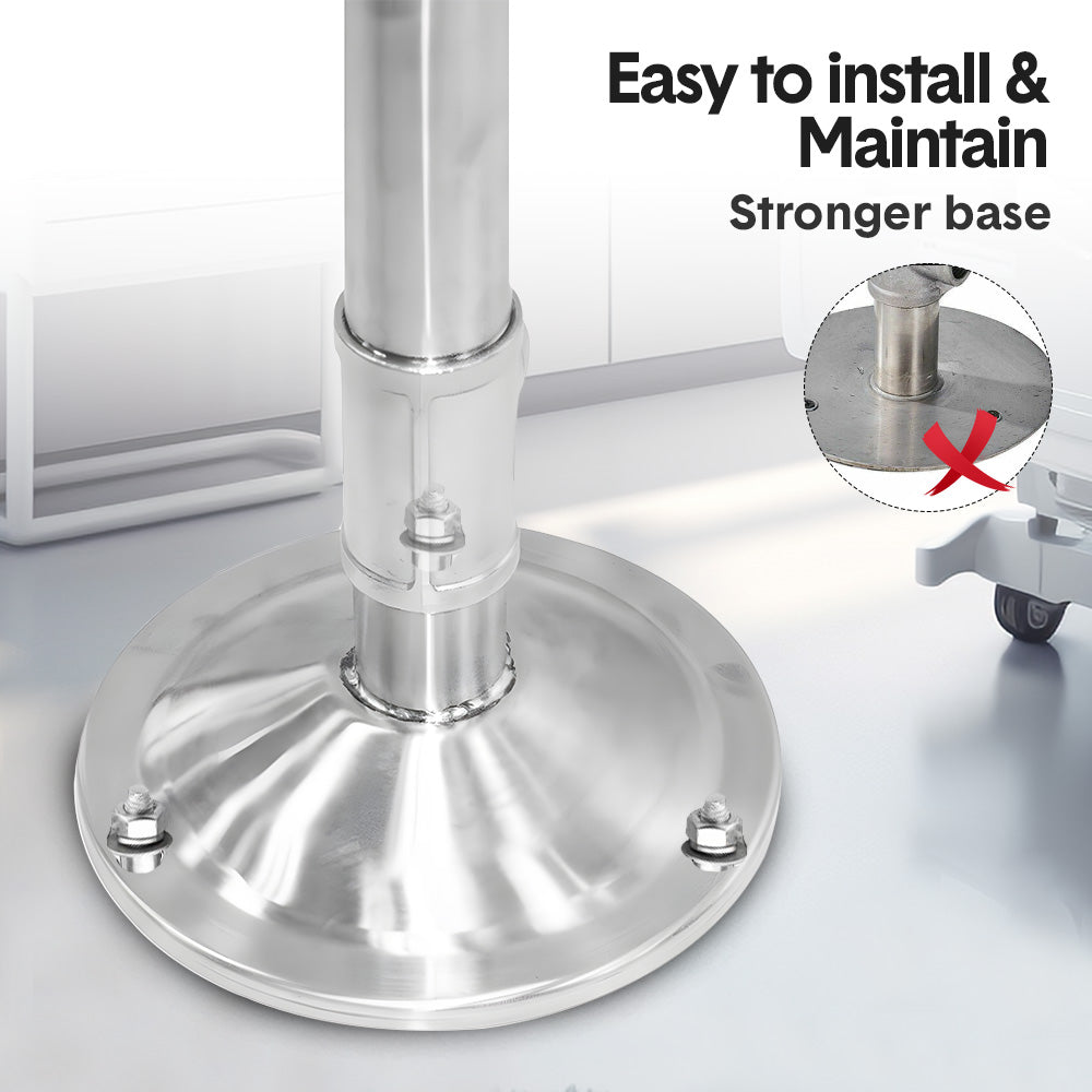 Eye Wash Station Emergency Shower Combination 12 LPM Flow with Pedal Stainless Steel for Mining/Construction | Instant Push Valve Floor Drain Kit