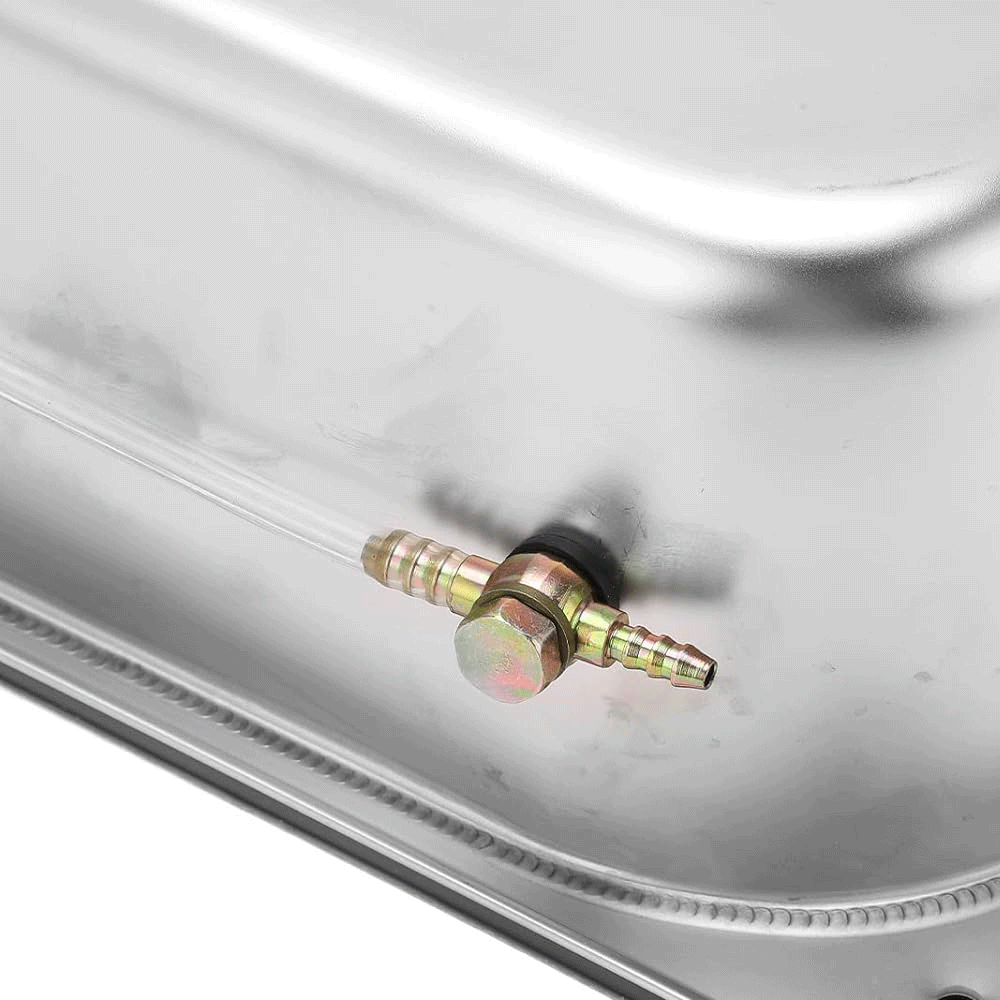 8L Petrol Fuel Tank Stainless Steel Diesel Fuel Tank Portable Diesel Container Backup Petrol Storage Tank For Truck Van External Fuel Tank