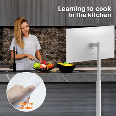 Alston Movable 32 Inch 1080P Smart Screen Rotatable In-cell Touch Screen Support Google Store Cast Screen with Built-in Battery HD Camera Android 12 8+128