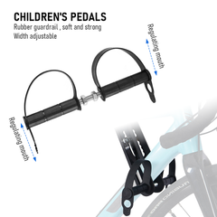 Child Bike Seat Handlebar Combos Front Mounted for Children Aged 2~5 Years Up to 22kg Fits Most Adult Modern Mountain Bikes Adjustable for Comfort