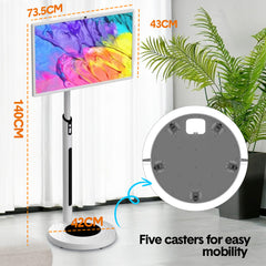 Alston Movable 32 Inch 1080P Smart Screen Rotatable In-cell Touch Screen Support Google Store Cast Screen with Built-in Battery HD Camera Android 12 8+128