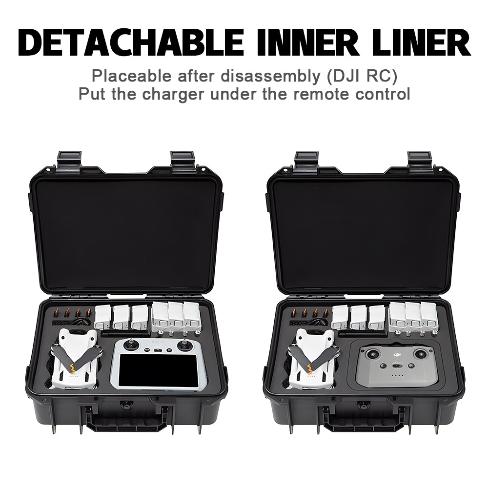 Shockproof Carrying Case Compatible For DJI Mini 3 Pro Portable Storage Bag Explosion-proof and Sturdy Protection Drone Accessories Black