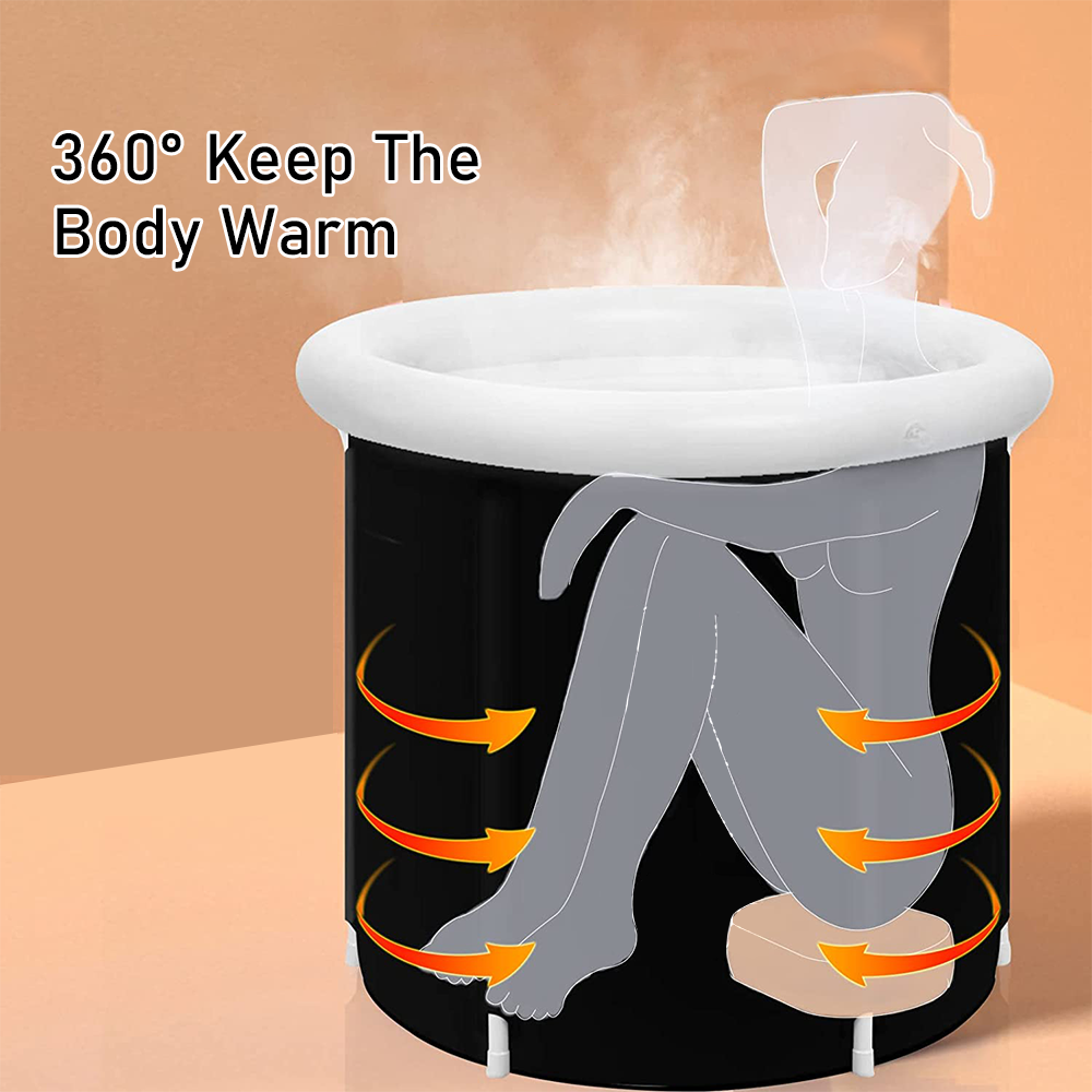 Heavy Duty Ice Bath Tub 350L for Rugby Athletes Australia | Quick Drain Tear-Resistant Nylon | Camping Gym Cold Therapy | AU Stock