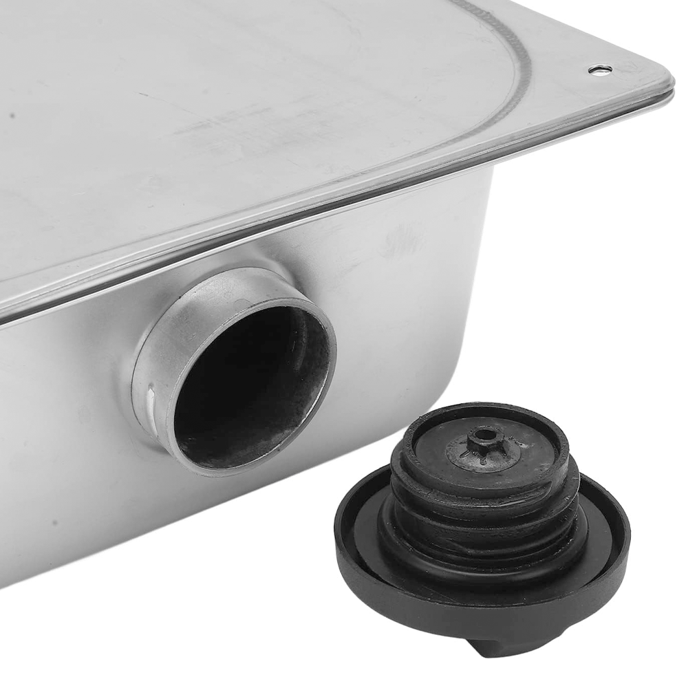 8L Petrol Fuel Tank Stainless Steel Diesel Fuel Tank Portable Diesel Container Backup Petrol Storage Tank For Truck Van External Fuel Tank