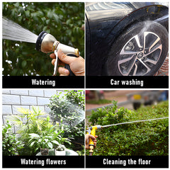 Large Stainless Steel Garden Hose Reel Cart Portable Pipe Holder With Rainproof Sunscreen Protection Lid and Crank Handle