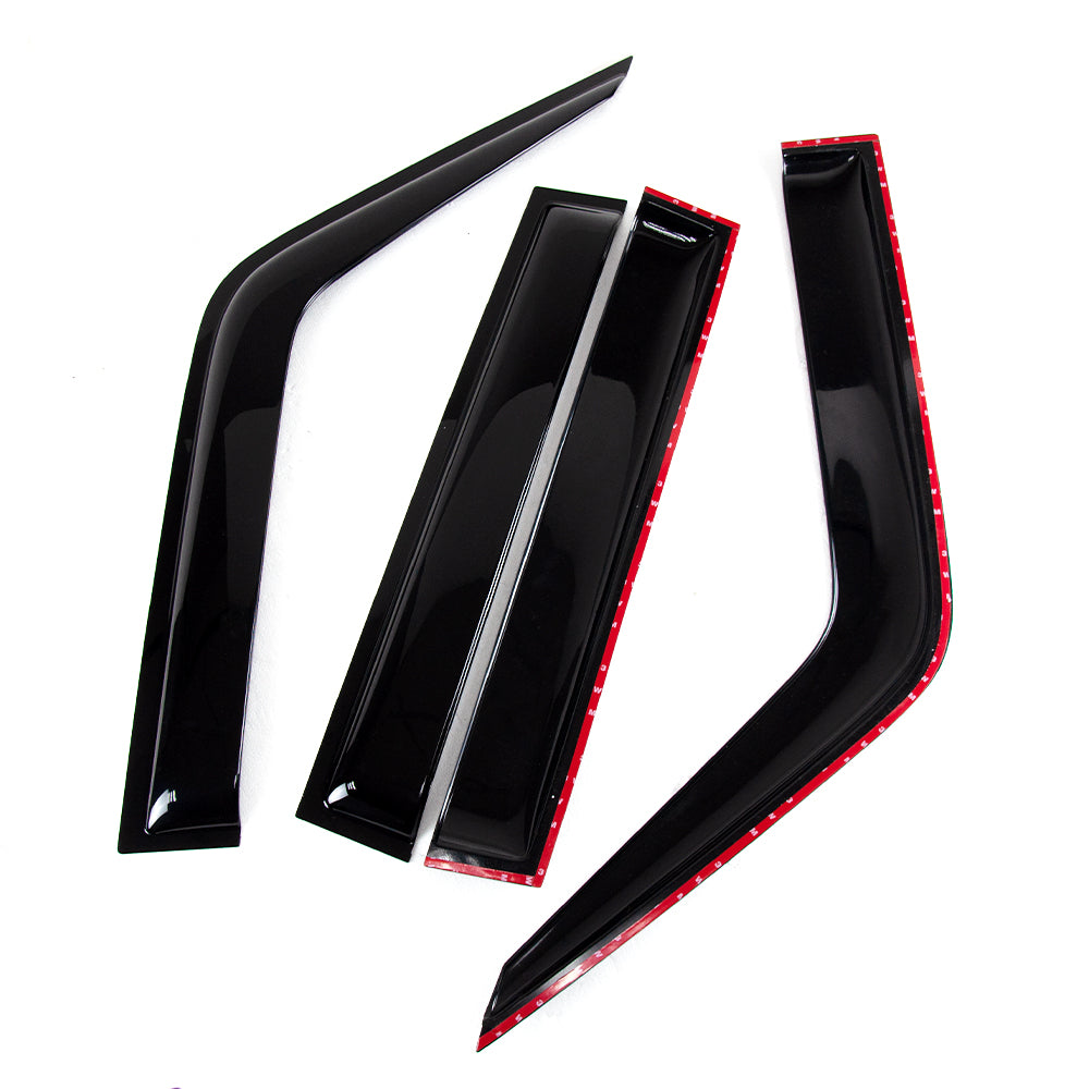 Weathershields Compatible for Toyota Landcruiser 70 76 78 79 Series 1992-2020 Car Window Visors Custom Fit Rain Proof Sun Wind Deflectors 4pcs