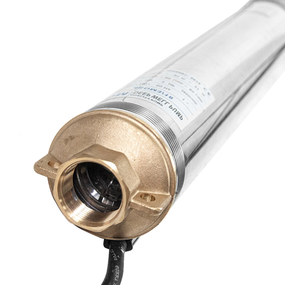 2HP 1500W Submersible Bore Pump 240V Deep Well Water Pump Borehole Water Pump Stainless Steel Max Head 135m for Industrial Irrigation Livestock Home Usec
