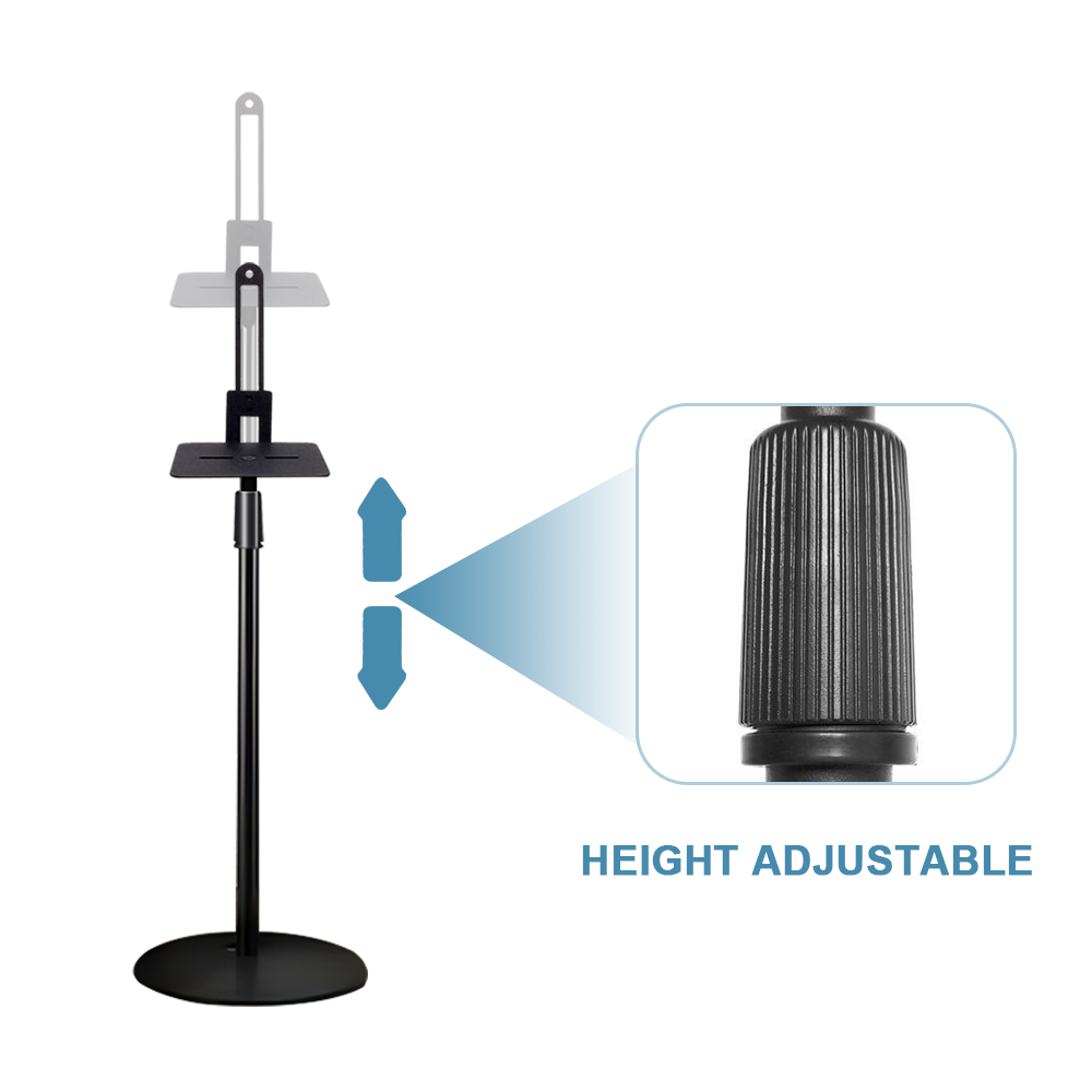 Alston Satellite Speaker Stand Height Adjustable 101-165cm Stand Bookshelf Speaker Stand Set of 2 Floor Stand Mount for Speaker Samsung Q990 Q930 9500s