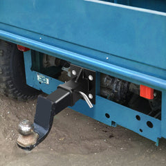 Heavy Duty Bolt on Hitch Receiver Plate Tube Wall Mount 2 Inch Opening Universal Pintle Hitch Extender for Trailer Towing Bike and Cargo Hanging Organiser