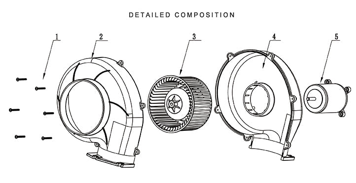 SEAFLO 4" Bilge Blower Fan 320 CFM 12V DC White Ventilation Boat Flange Mount
